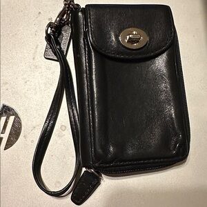 Coach id phone case wristlet